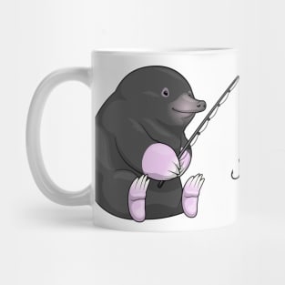 Mole Fisher Fishing rod Mug